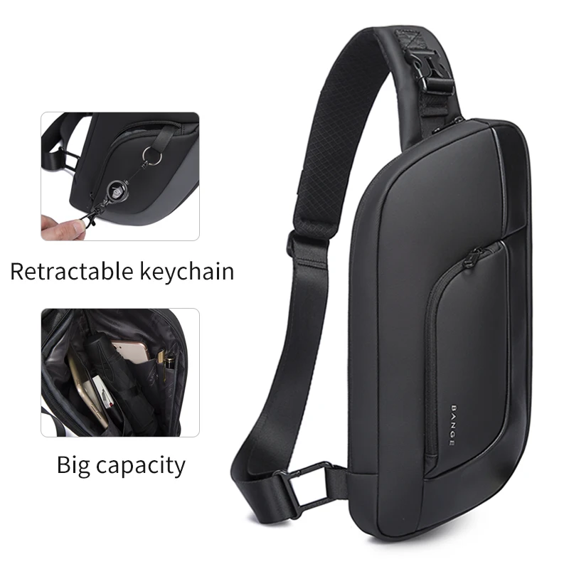 Bange Men Chest Bag New Design Korean Multifunction Waterproof Anti