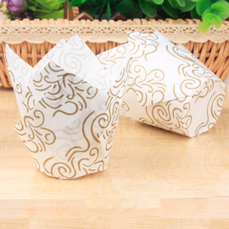 50 pcs Cupcake Baking Wrapping Liners