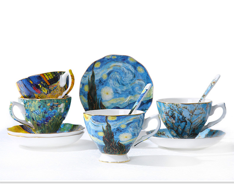 Van Gogh Art Painting Tableware Set 3 pcs