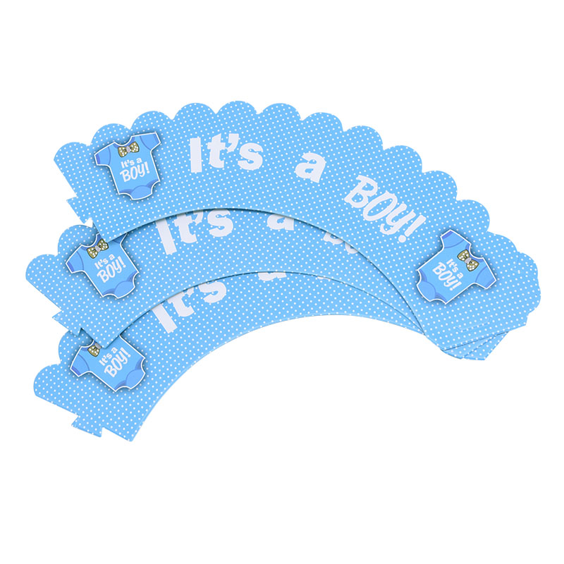 Cupcake Wrappers and Toppers for Baby Shower