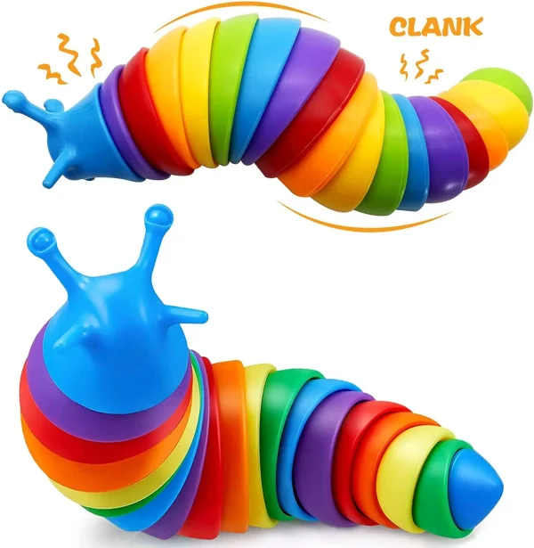 18cm Fidget Slug Decompression Toy Cute Caterpillar Shape Decompressor Office Table Toy Sensory Toy For Children 4