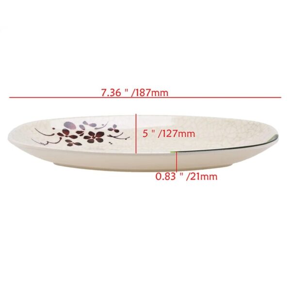 1pc Melamine Tableware Dinner Plate Set 7 10inch Food Dessert Dish Plate Tray Serving Platter Restaurant 2