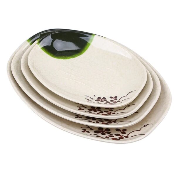 1pc Melamine Tableware Dinner Plate Set 7 10inch Food Dessert Dish Plate Tray Serving Platter Restaurant 3