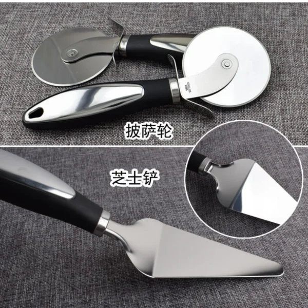 1pcs Stainless Steel Pizza Cutter Cake Cooking Tools Rolling Shape Pizza Cutter Cakes Bread Round Wheels 1