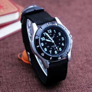 2022 New Canvas Children Boys Fashion Watches Casual Quatrz Adjustable Bracelet Compass Gift Watches Cool Handsome