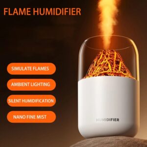 2023 New Volcano Planet Humidifier 300ml Home Bedroom Colorful Usb Essential Oil Diffuser Humidifier Desktop Silent