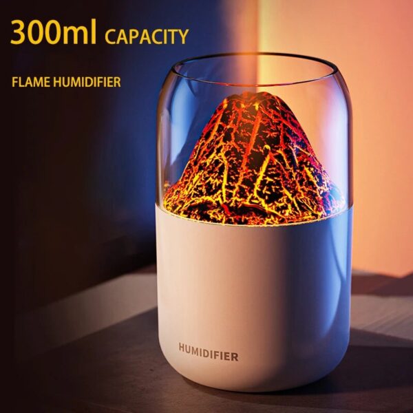 2023 New Volcano Planet Humidifier 300ml Home Bedroom Colorful Usb Essential Oil Diffuser Humidifier Desktop Silent 4