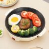 220v Multifunction Electric Frying Pan Skillet Non Stick Grill Fry Baking Roast Cooker Barbecue Cooking Kitchen