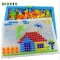 296 Pieces Set Box Packed Grain Mushroom Nail Beads Intelligent 3d Puzzle Games Jigsaw Board For