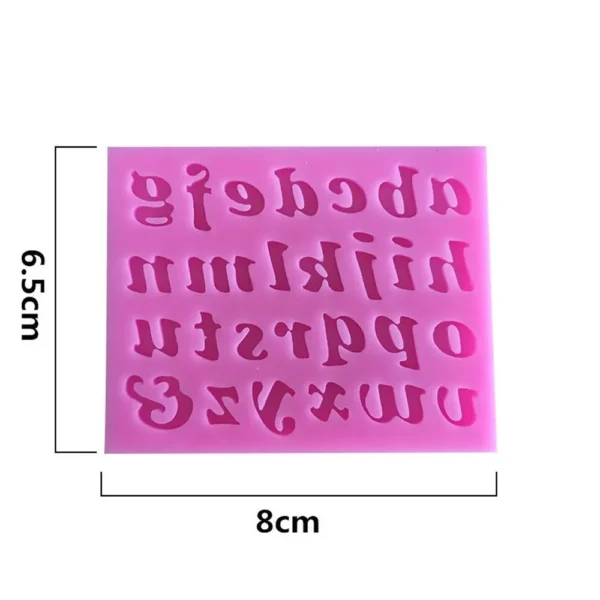 3pcs Set Letter Number Silicone Molds Fondant Cake Decorating Tools Chocolate Mold Baking Dish Bakeware Sugar 2