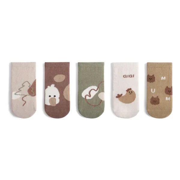 5 Pairs Winter Baby Socks Toddler Anti Slip Children S Cartoon Floor Socksindoor Floor Warm Hose 5