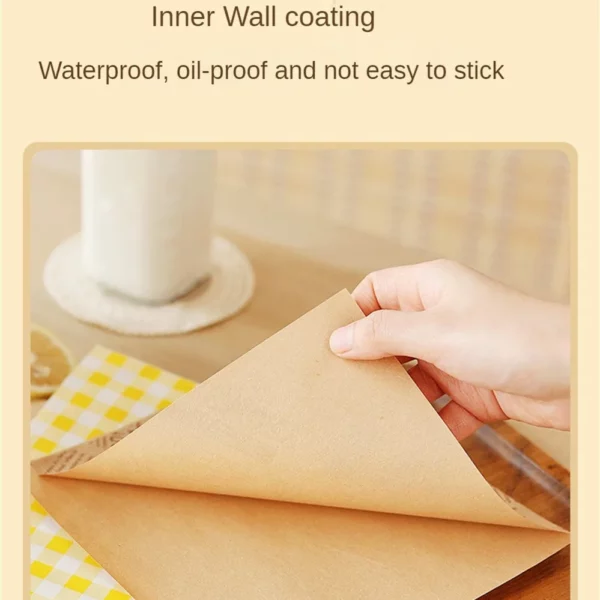 50pcs Oil Proof Paper Pattern Pad Paper Food Wrapping Paper Sandwich Donut Bread Wrapper Hamburger Paper 1