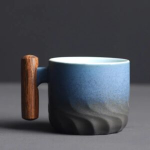 70ml Ceramic Retro Coffee Cup Office Water Cup Filter Tea Mug Ceramic Coffee Mug Handmade Tea