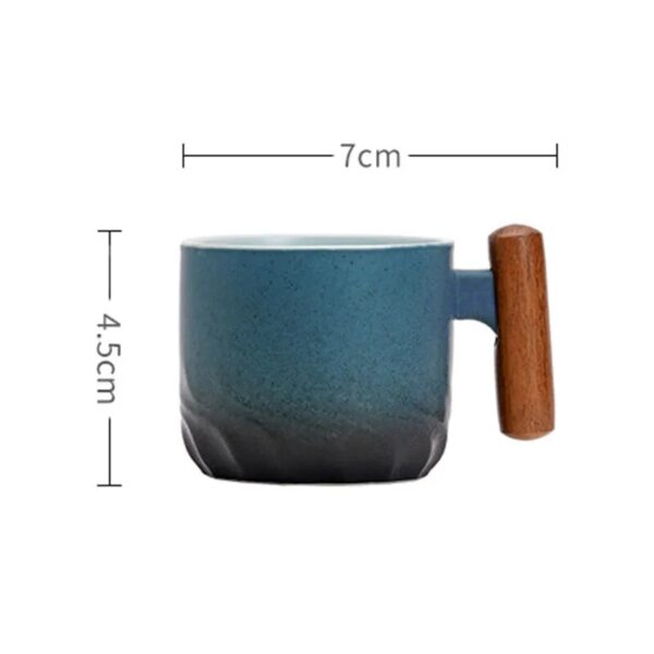 70ml Ceramic Retro Coffee Cup Office Water Cup Filter Tea Mug Ceramic Coffee Mug Handmade Tea 5