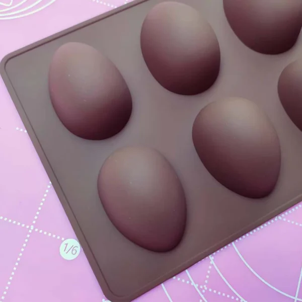 8 Cavity Half Egg Shape Chocolate Mold For Easter Baking Candy Decorating Diy Cake Easter Egg 4