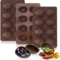 8 Cavity Half Egg Shape Chocolate Mold For Easter Baking Candy Decorating Diy Cake Easter Egg