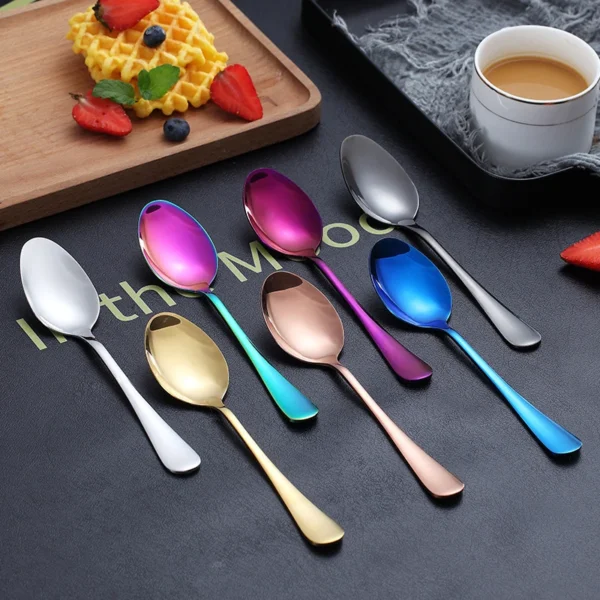 8pcs Set Tableware Reusable Travel Cutlery Set Camp Utensils Set With Stainless Steel Spoon Fork Chopsticks 5