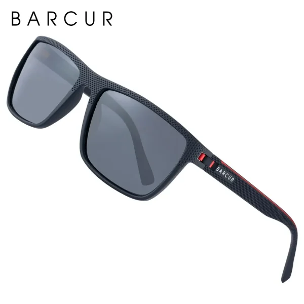 Barcur Design Tr90 Sunglasses Men Polarized Light Weight Sports Sun Glasses Women Eyewear Accessory Oculos Uvab 4