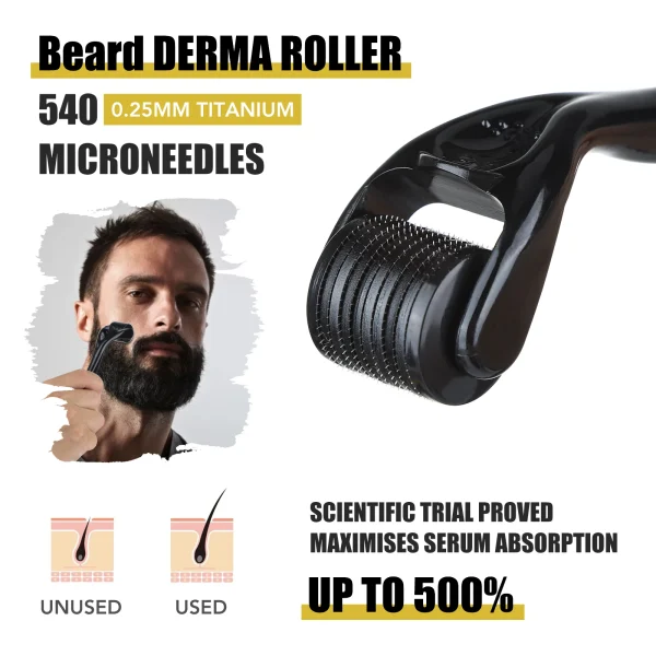 Beard Growth Kit For Men Barbe Hair Enhancerbeard Essential Oil Moisturizing Wax Growth Roller Comb Styling 4