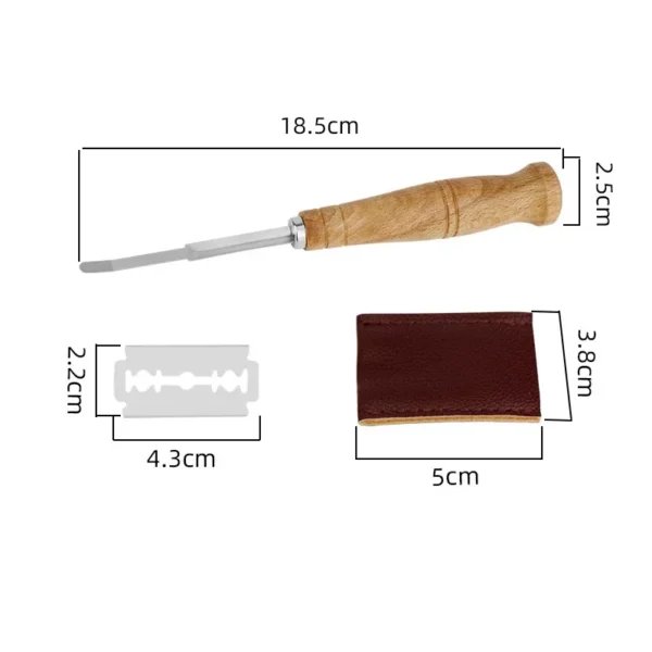 Bread Cutter French Bread Blades Kitchen Gadgets Normal Wood Long Handle Baking Accessory European Style Curved