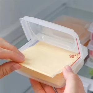 Butter Cheese Slice Storage Box Fruit Vegetable Fresh Keeping Organizer Box Refrigerator Sub Packing Container For