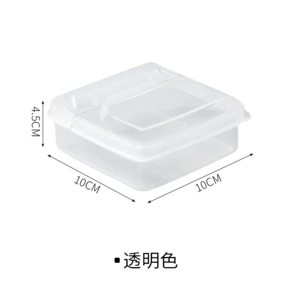 Butter Cheese Slice Storage Box Fruit Vegetable Fresh Keeping Organizer Box Refrigerator Sub Packing Container For 4