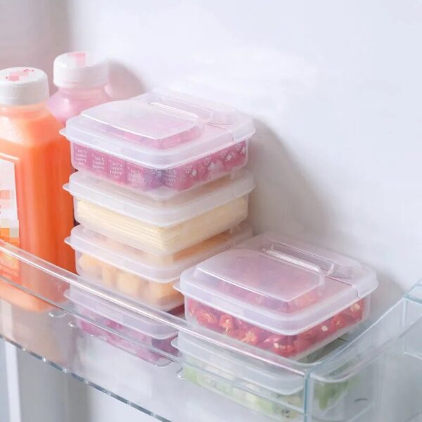 Butter Cheese Slice Storage Box Fruit Vegetable Fresh Keeping Organizer Box Refrigerator Sub Packing Container For