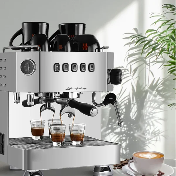 Crm3018 Commercial Coffee Machine Semi Automatic For Home Use Italian Style Professional Freshly Ground Milk Tea 3