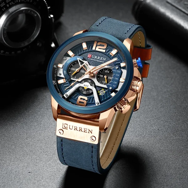 Curren Luxury Brand Men Analog Leather Sports Watches Men S Army Military Watch Male Date Quartz 1