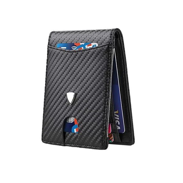 Carbon Fiber Rfid Men Wallets Money Bag Slim Thin Card Man Wallet Luxury Male Small Short 1