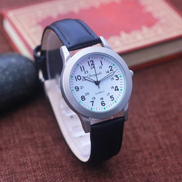 Chaoyada Famous Brand Boys Men Fashion Quartz Wristwatch Children Kids Young Men Leather Watches Students Gifts 1