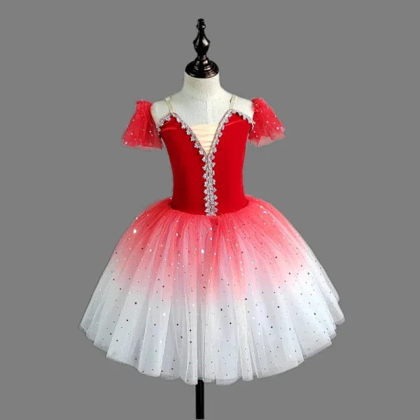 Children S Ballet Skirt Girl S Dance Skirt Sequin Tight Ballet Skirt Ballet Performer Collective Performance 2