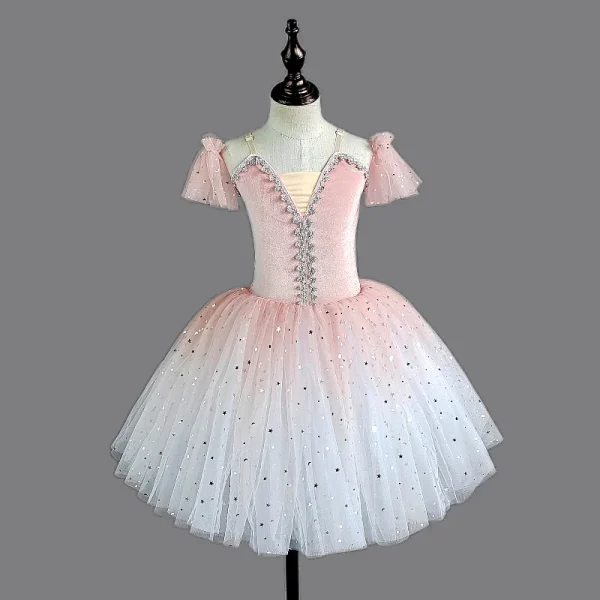 Children S Ballet Skirt Girl S Dance Skirt Sequin Tight Ballet Skirt Ballet Performer Collective Performance 3