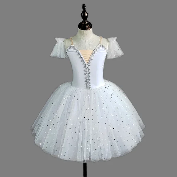 Children S Ballet Skirt Girl S Dance Skirt Sequin Tight Ballet Skirt Ballet Performer Collective Performance 4