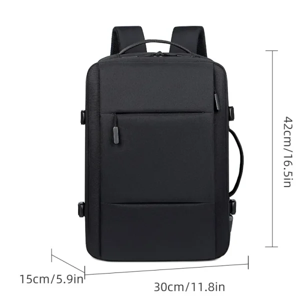 Classic Travel Backpack Men Business Backpack School Expandable Usb Bag Large Capacity Laptop Waterproof Fashion Backpack 2