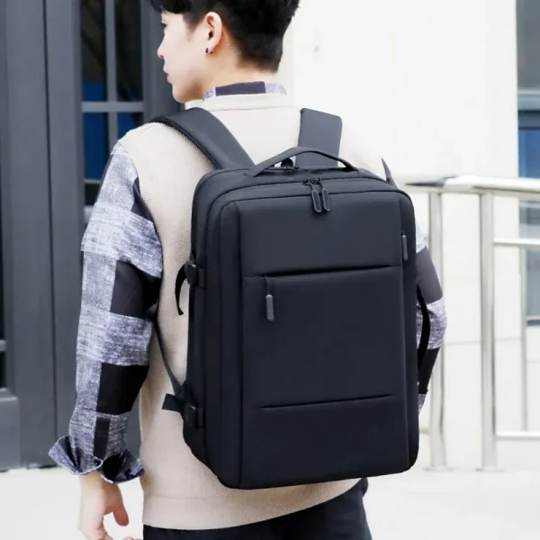 Classic Travel Backpack Men Business Backpack School Expandable Usb Bag Large Capacity Laptop Waterproof Fashion Backpack 5