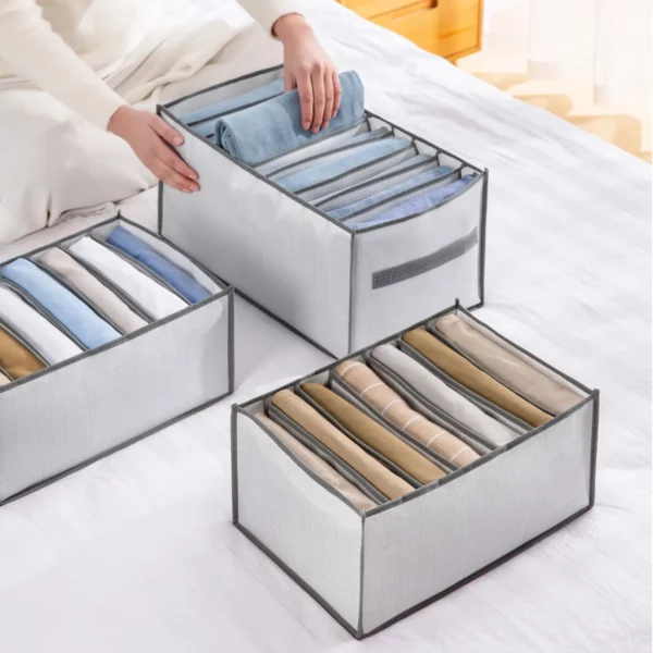 Closets Clothes Organizer Pants Jeans Storage Box Cabinet Drawer Organizer Underwear Socks T Shirt Wardrobe Storage 1