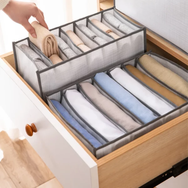 Closets Clothes Organizer Pants Jeans Storage Box Cabinet Drawer Organizer Underwear Socks T Shirt Wardrobe Storage 2