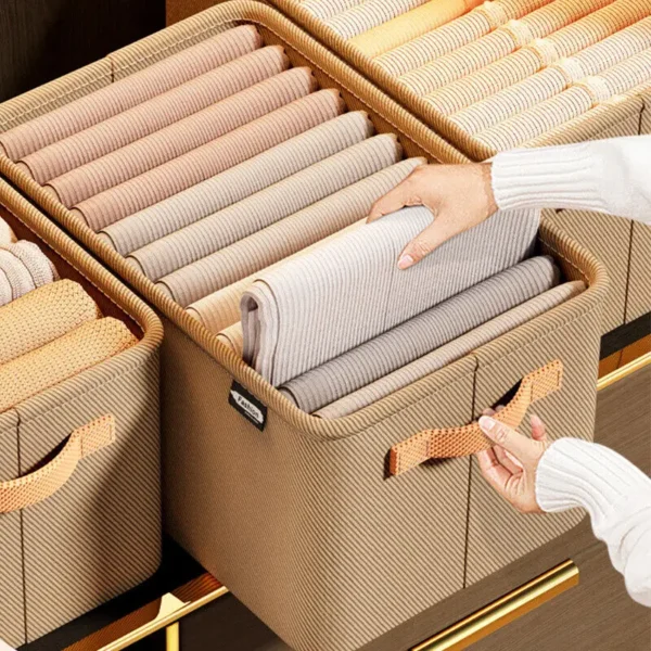 Closets Clothes Organizer Pants Jeans Storage Box Cabinet Drawer Organizer Underwear Socks T Shirt Wardrobe Storage 9