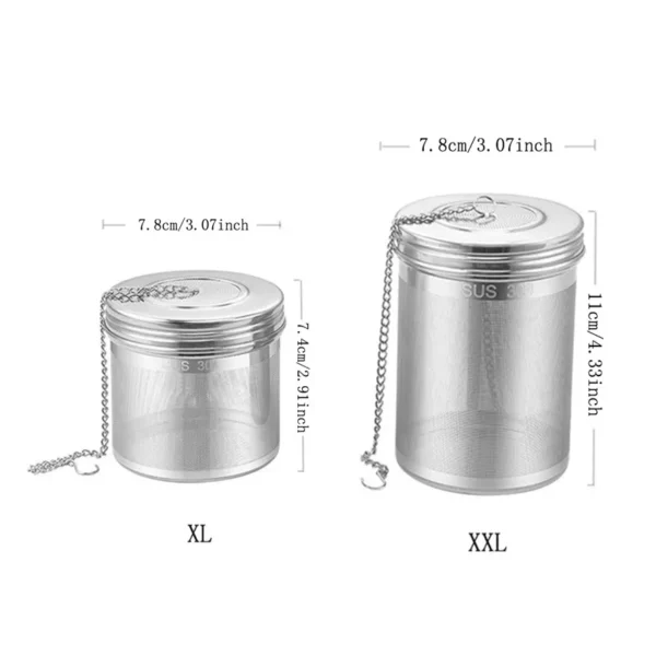 Creative 304 Stainless Steel Tea Strainer Leaf Spice Herbal Teapot Reusable Mesh Filter Home Kitchen Accessories 4