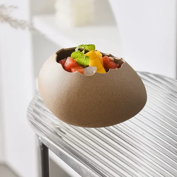 Creative Bird S Nest Eggshell Bowl Ceramic Noodle Bowl Dessert Bowl Dining Room Kitchen Decorative Accessories 3