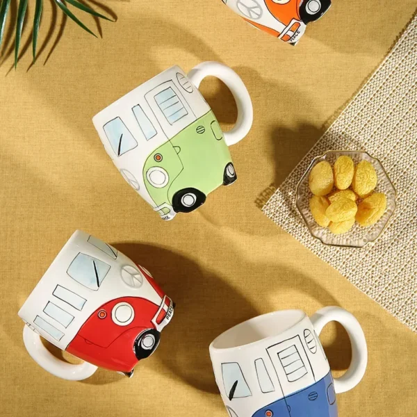 Creative Ceramic Bus Cup Interesting Milk Coffee Mug 1