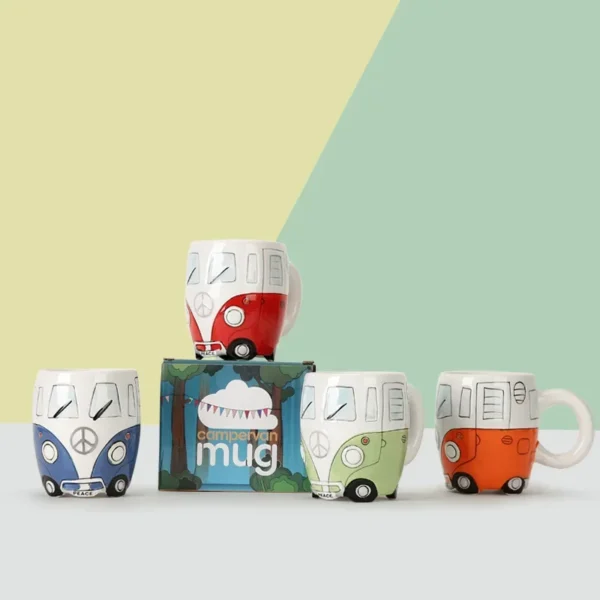 Creative Ceramic Bus Cup Interesting Milk Coffee Mug 2