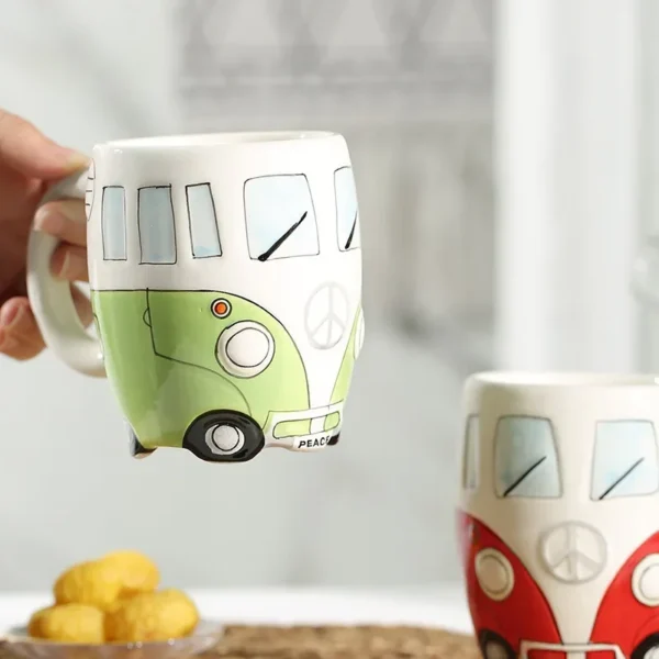 Creative Ceramic Bus Cup Interesting Milk Coffee Mug 3