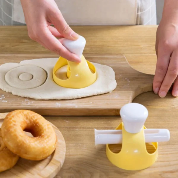 Diy Creative Donut Mold Doughnuts Cooking Cutter Desserts Bread Cutting Maker Cake Decorating Tools Kitchen Baking