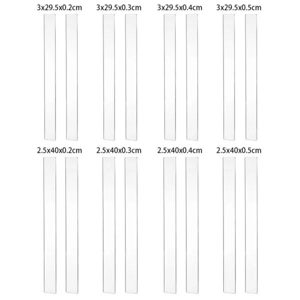 Depth Guide Fondant Icing Baking Accessories Cake Rolling Tools Acrylic Balance Ruler Thickness Ruler Biscuit Smoother 4