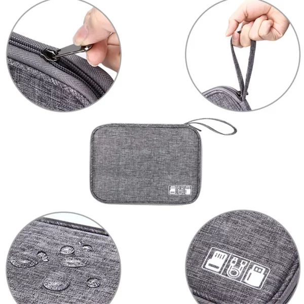 Digital Storage Bag Usb Data Cable Organizer Portable Waterproof For Electronic Devices Earphone Line Charger Plug 1