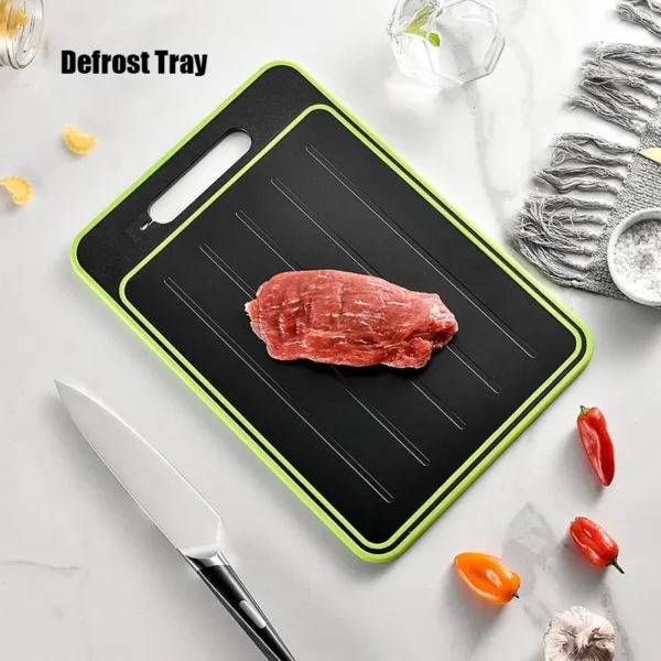 Double Sided Cutting Board With Thawing Function Kitchen Grinding Chopping Multifunctional Sharpener Grinding Cutting Board 1