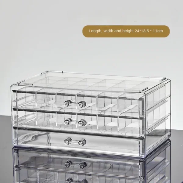 Drawer Style Transparent Jewelry Box Large Capacity Ring Earring Necklace Acrylic Jewelry Sorting Box Jewelry Box 5