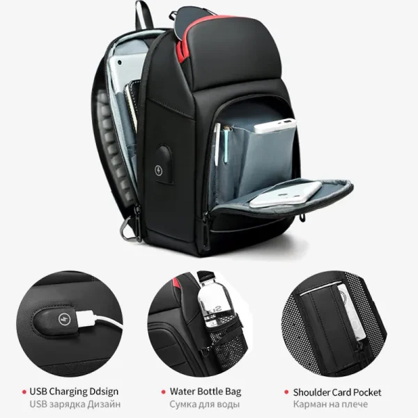 Eurcool Multifunction Men Chest Bag For 9 7 Usb Backpack Charging Messenger Handbags Crossbody Shoulder Sling 1